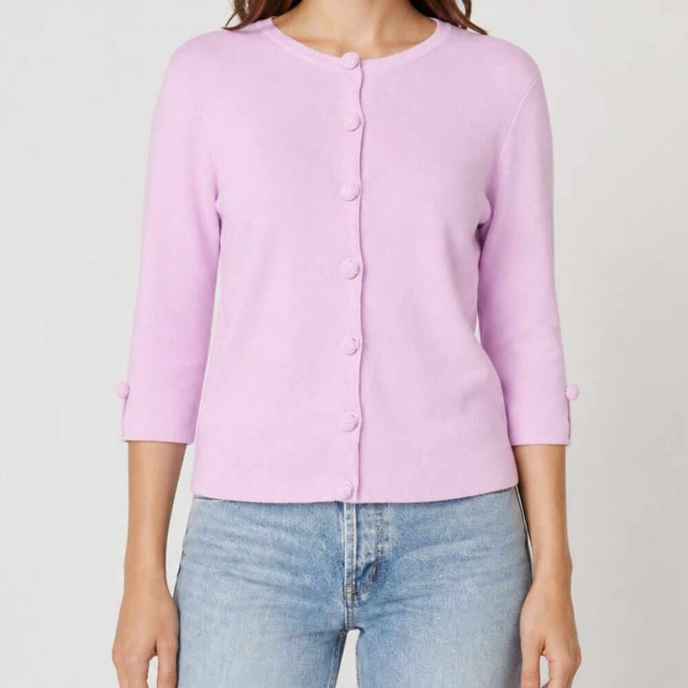Vintage Purple Cardigan Size Medium